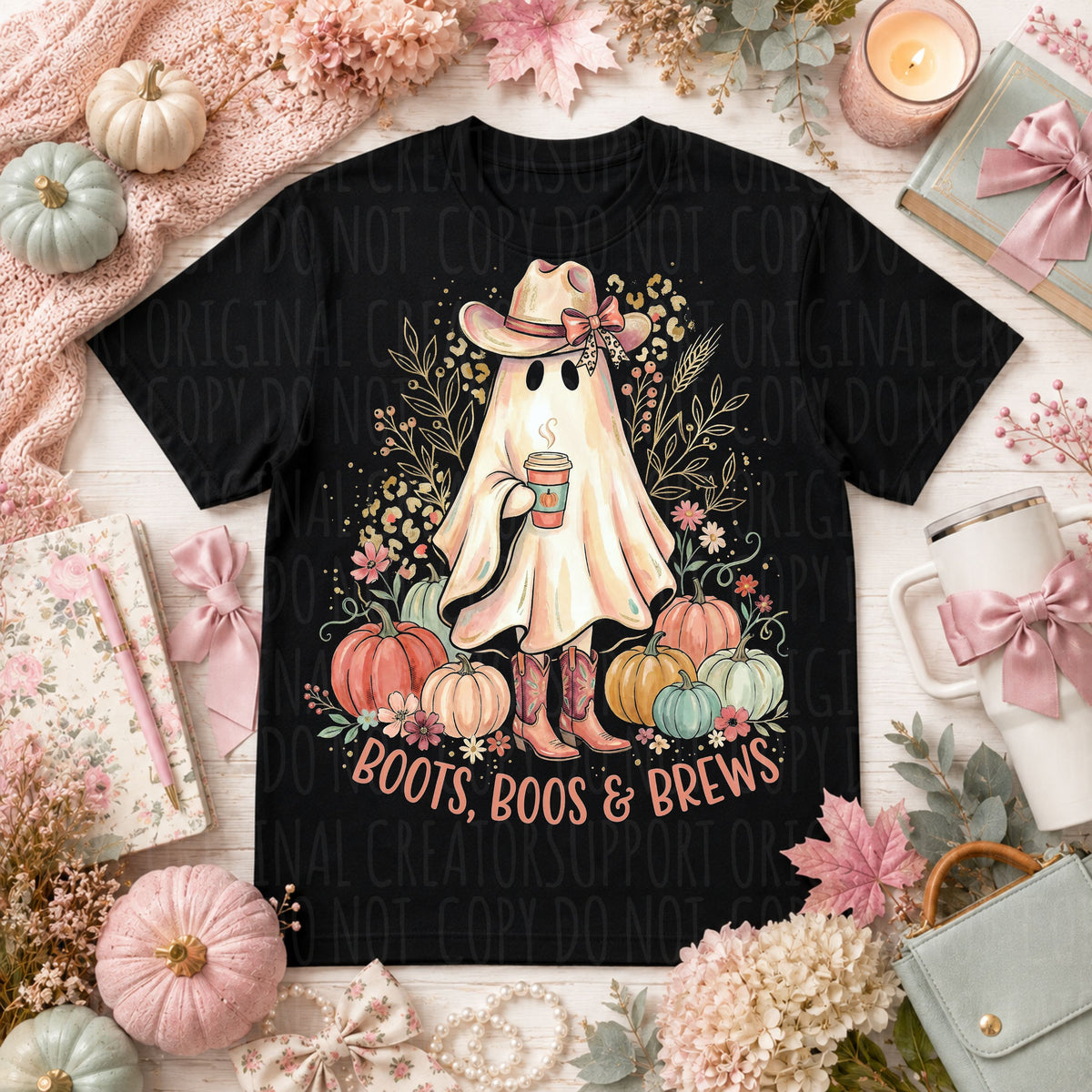 Boots, boos & brews (Starlight) DTF Transfer
