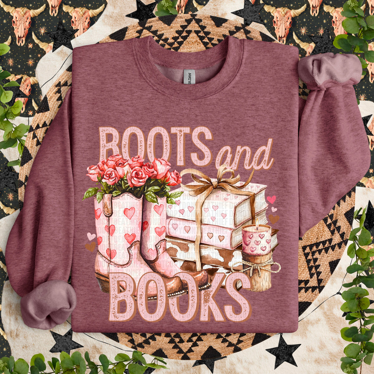 Boots And Books (SDD) 72653 DTF Transfer