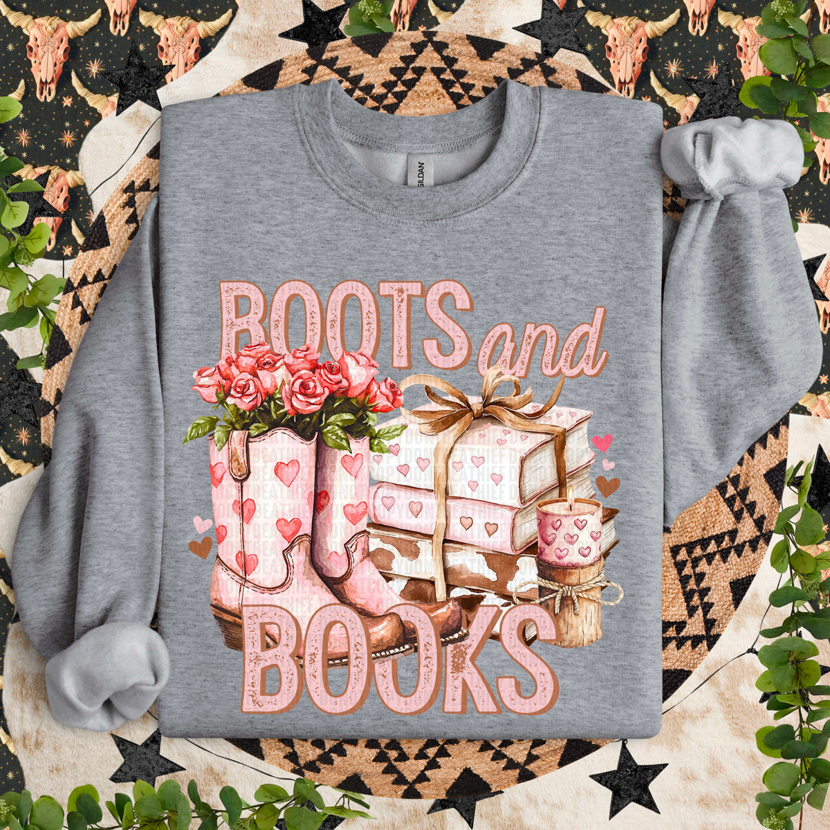 Boots And Books (SDD) 72653 DTF Transfer