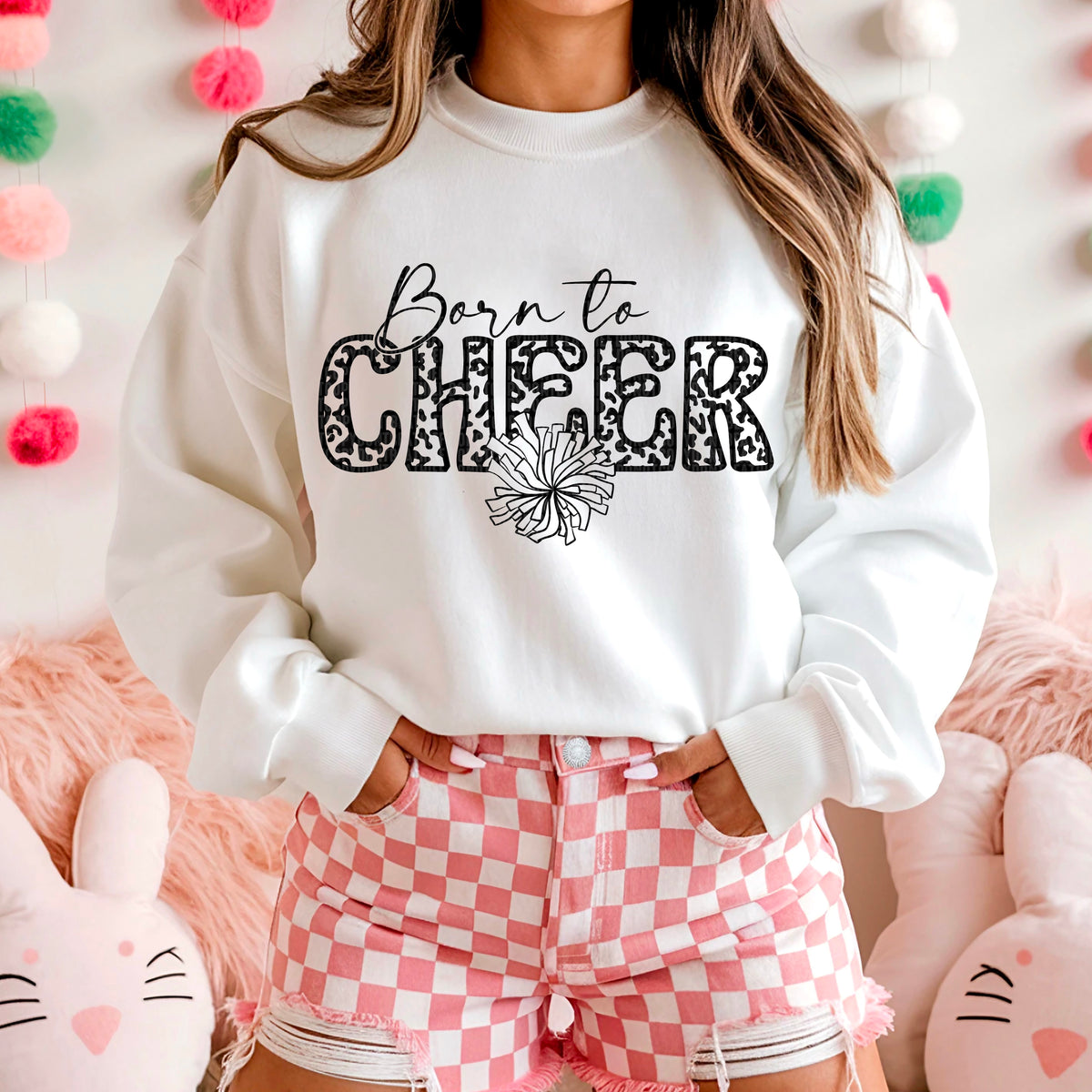 Born To Cheer 104050 DTF transfer