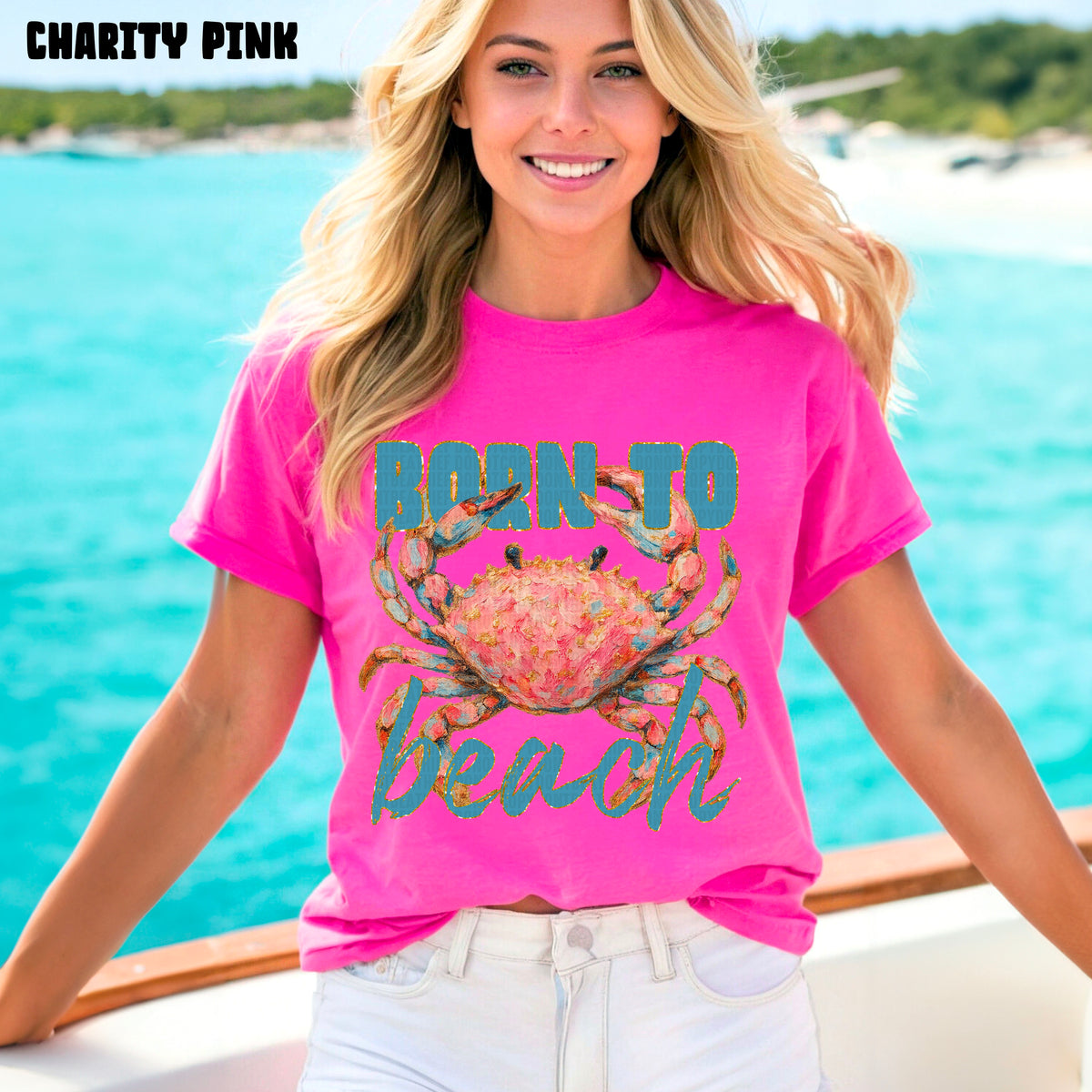 Born to Beach Crab (SDD) DTF transfer