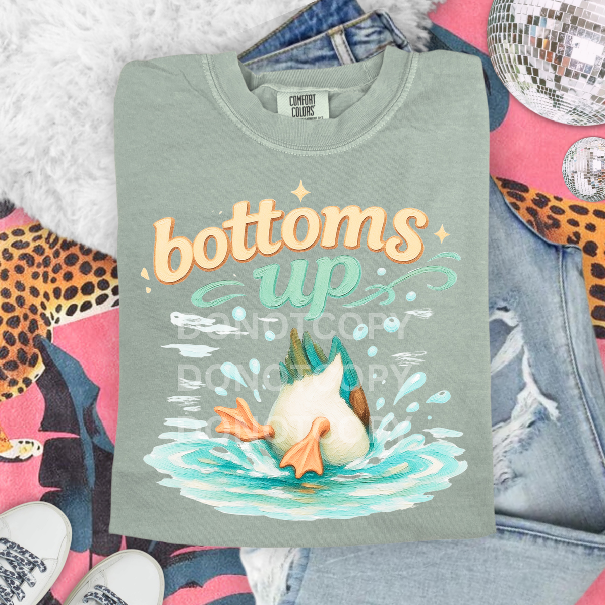Bottoms up duck (CSG) DTF Transfer