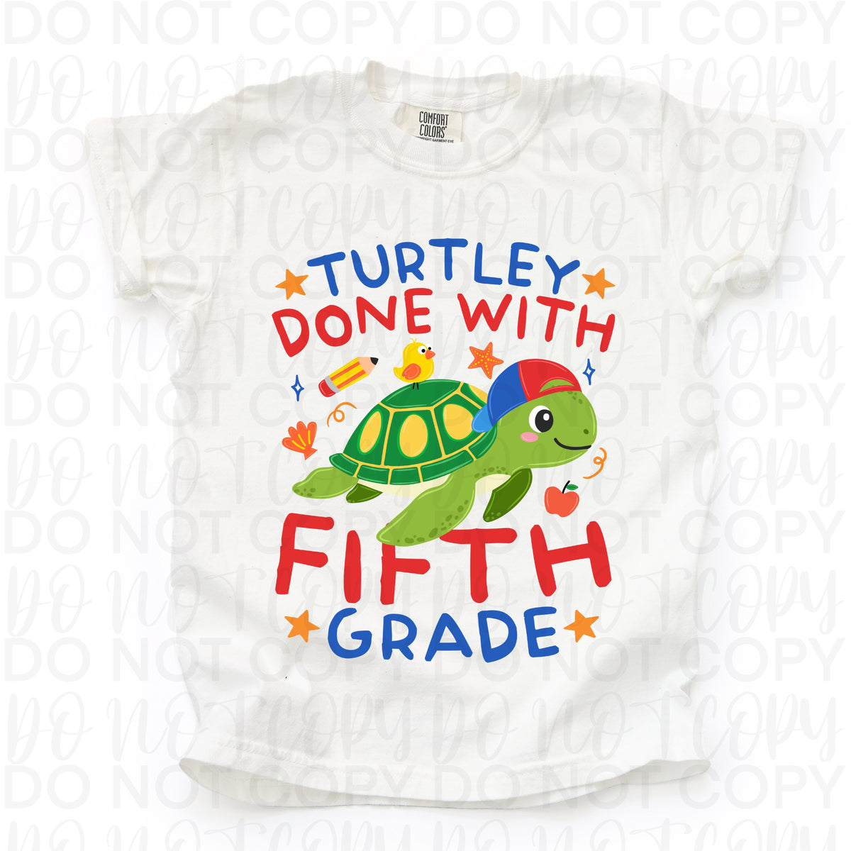 Turtley done with fifth grade (turtle boy version) (UAC) DTF Transfer