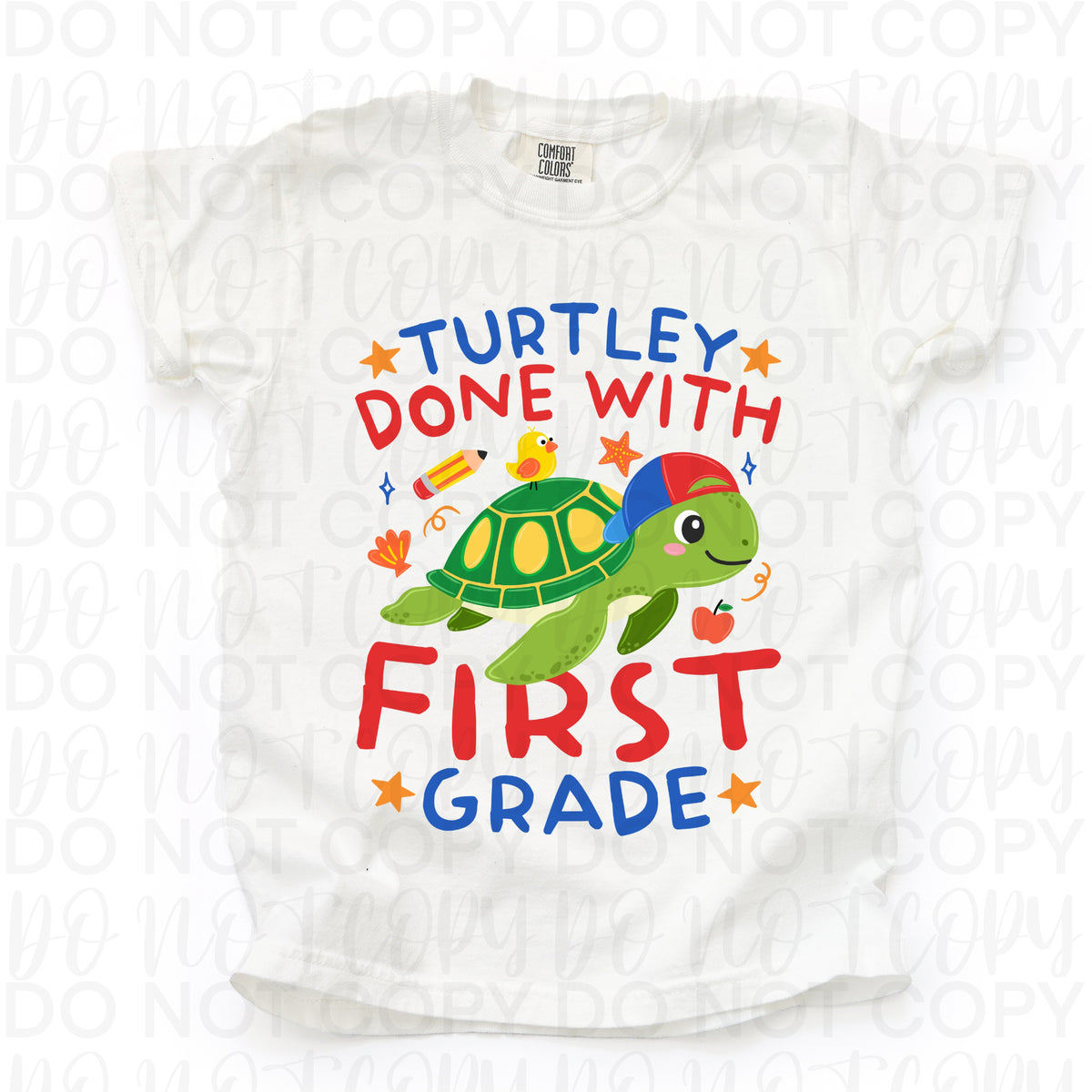 Turtley done with first grade (turtle boy version) (UAC) DTF Transfer