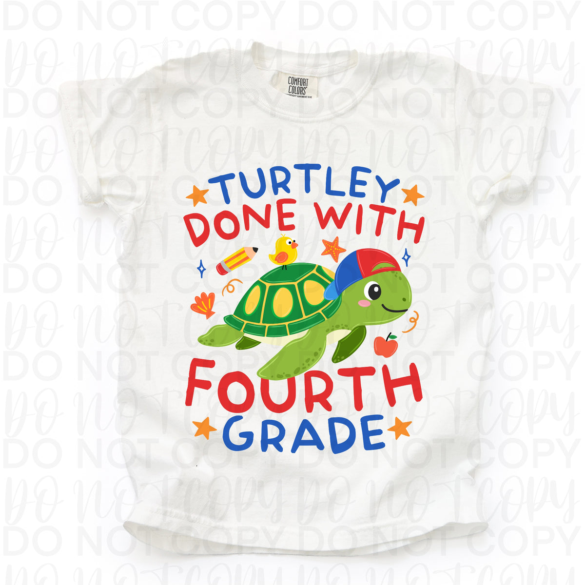 Turtley done with fourth grade (turtle boy version) (UAC) DTF Transfer