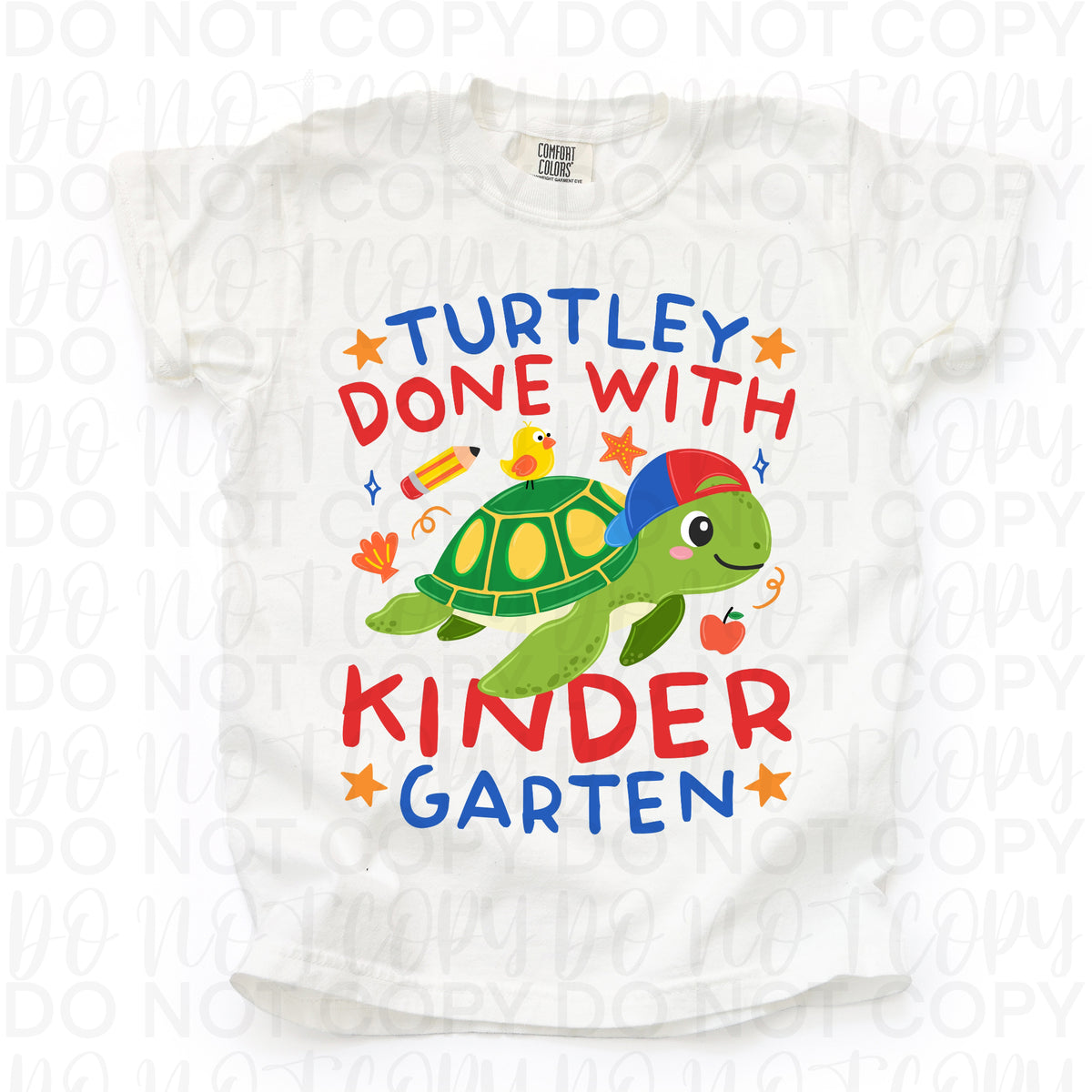 Turtley done with kindergarten (turtle boy version) (UAC) DTF Transfer