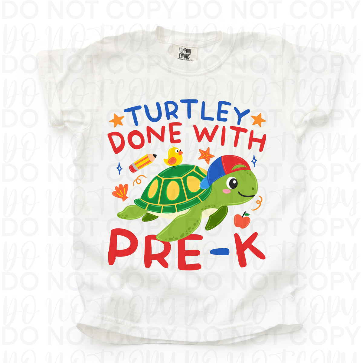Turtley done with pre-k (turtle boy version) (UAC) DTF Transfer