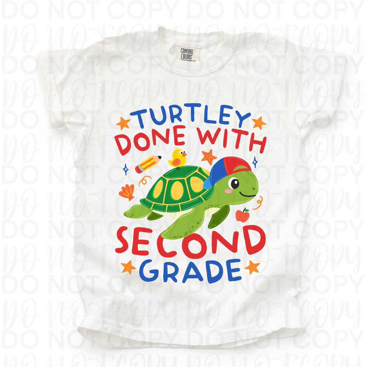 Turtley done with second grade (turtle boy version) (UAC) DTF Transfer