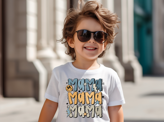 Mama Stacked Boy Version 117855 DTF transfer