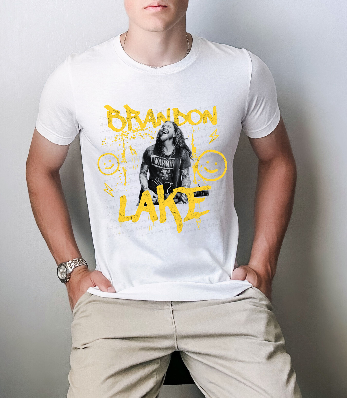 Brandon Happy Yellow Splatter 111494 DTF transfer
