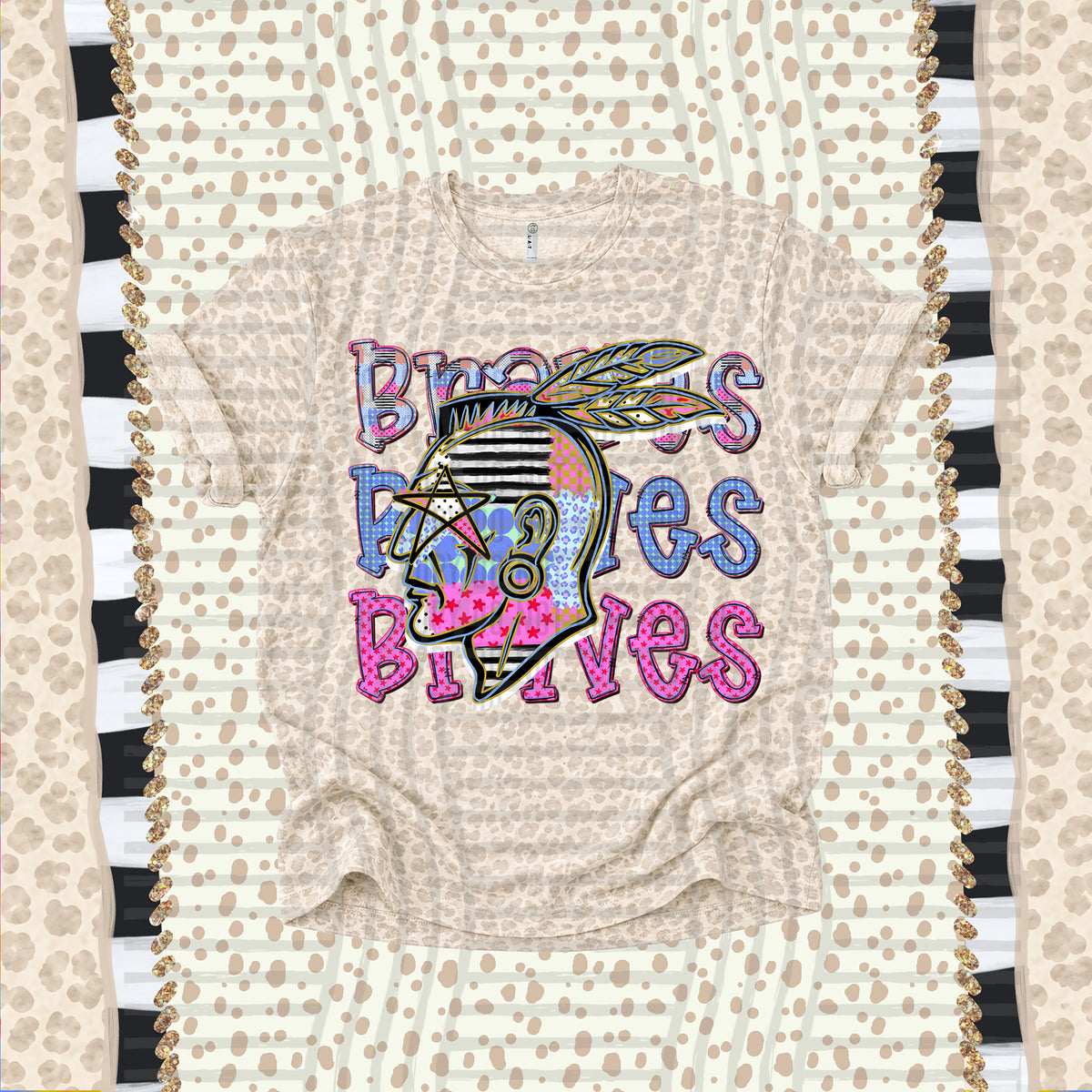 Braves-Dolly Doodle Print (Caplinger) DTF Transfer
