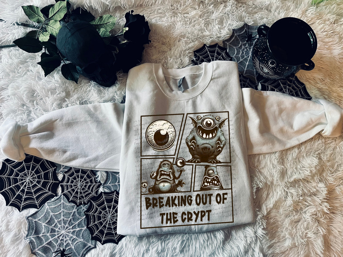 Breaking Out Of The Crypt Monsters 46295 DTF transfer