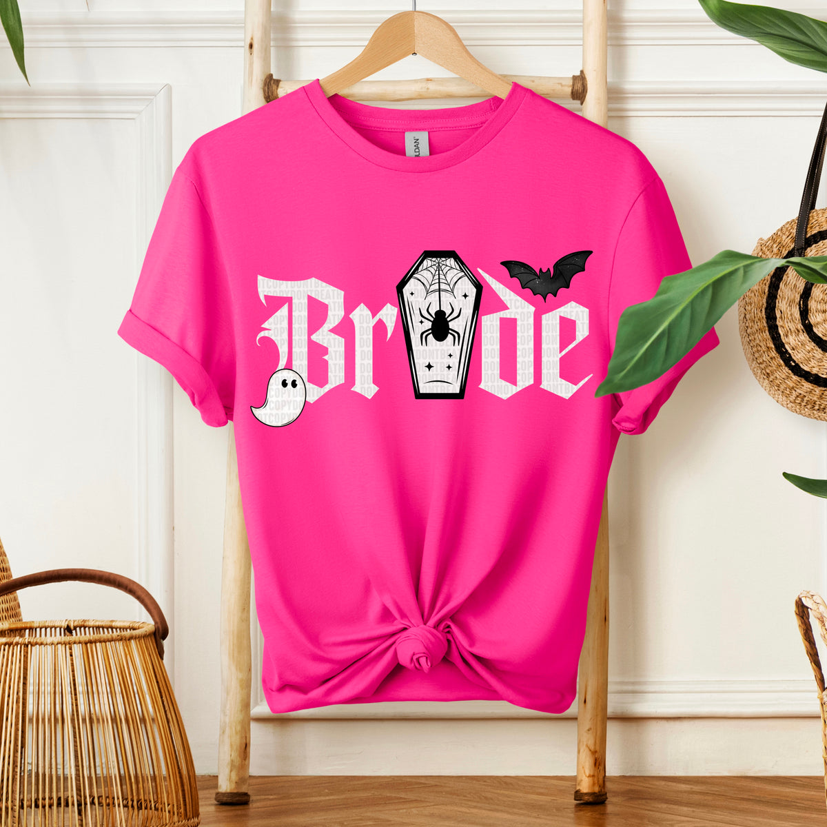 Bride White Font Coffin 104302 DTF transfer