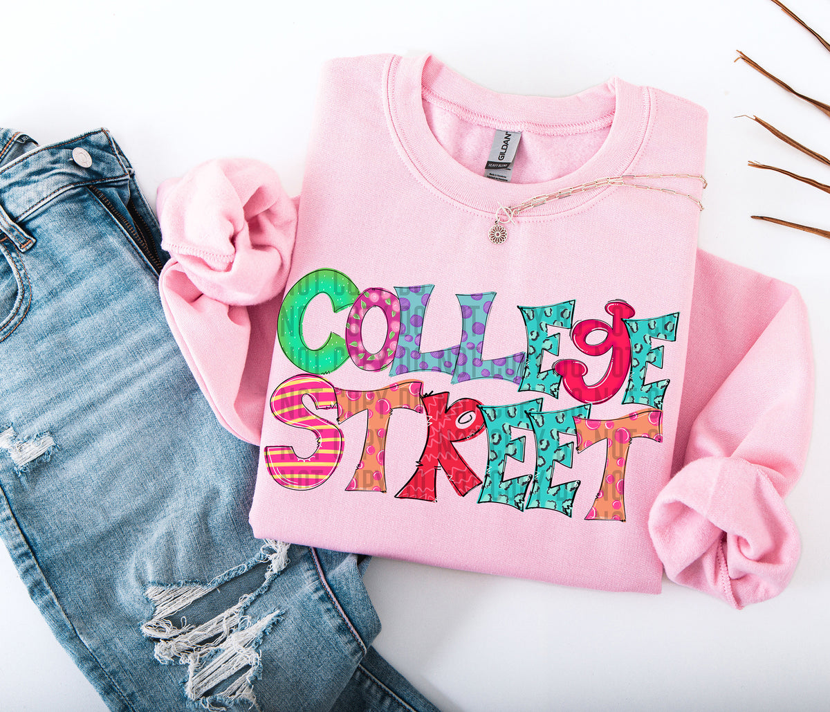 Bright Doodles College Street 71390 DTF transfer