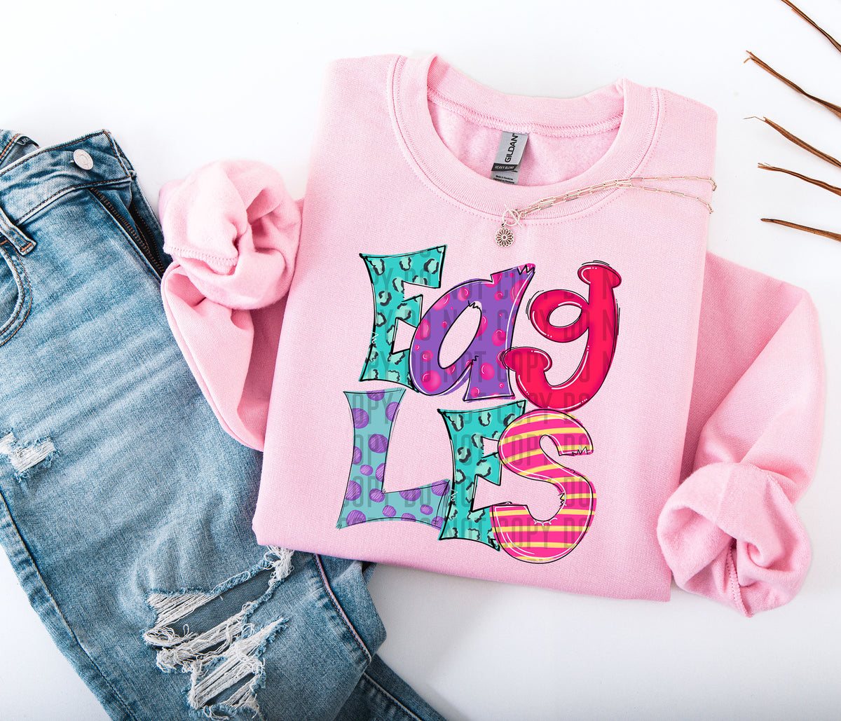 Bright Doodles Eagles 71397 DTF transfer