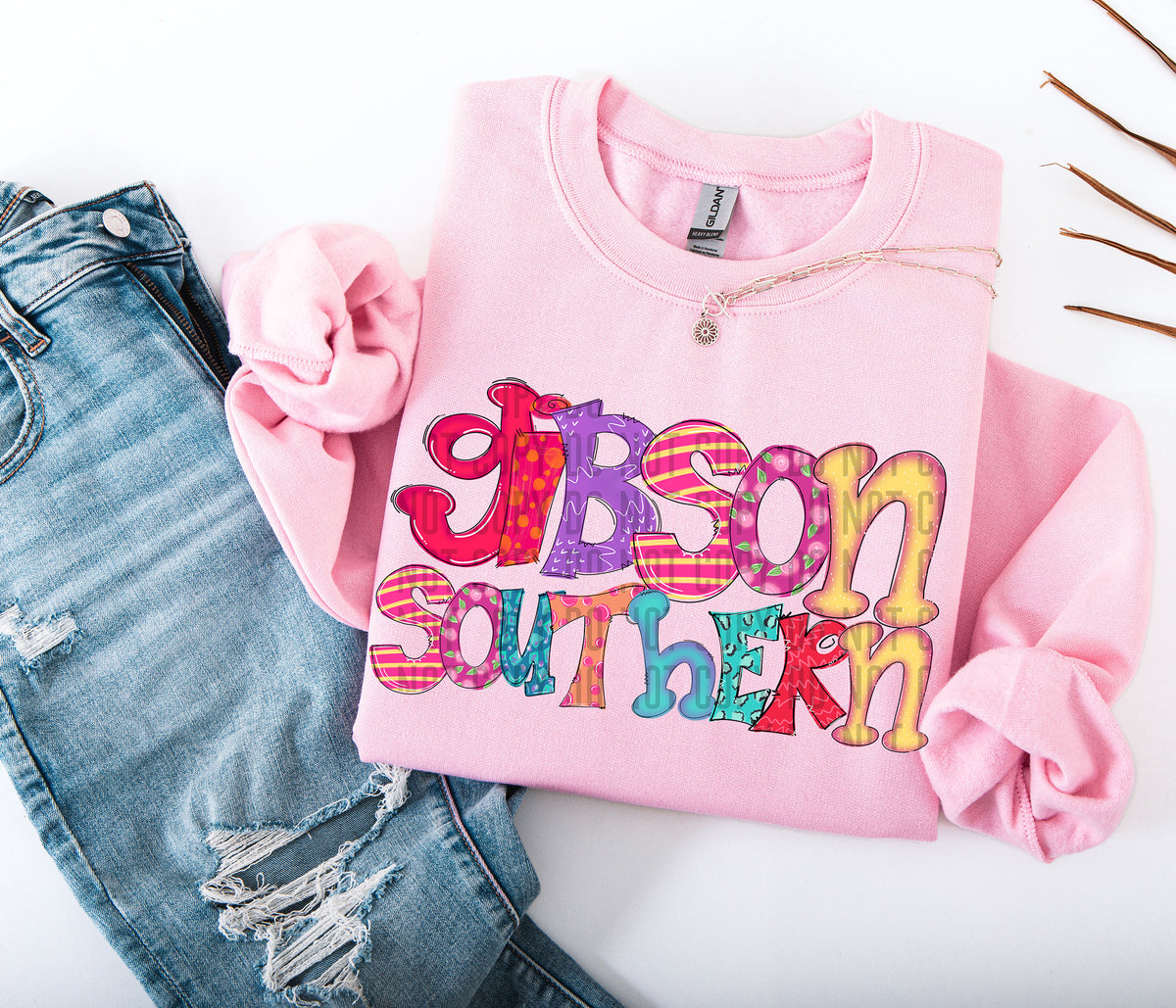 Bright Doodles Gibson Southern 71399 DTF transfer