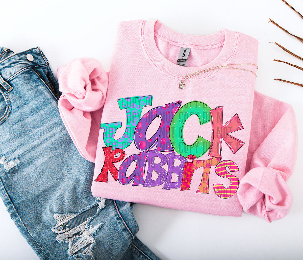 Bright Doodles Jackrabbits 71406 DTF transfer