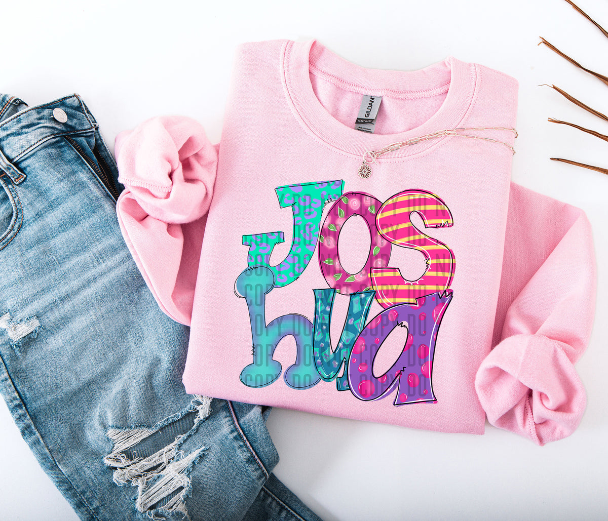 Bright Doodles Joshua 71407 DTF transfer