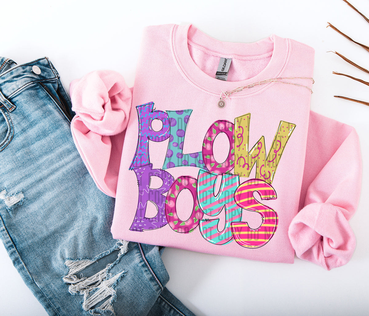 Bright Doodles Plow Boys 71418 DTF transfer