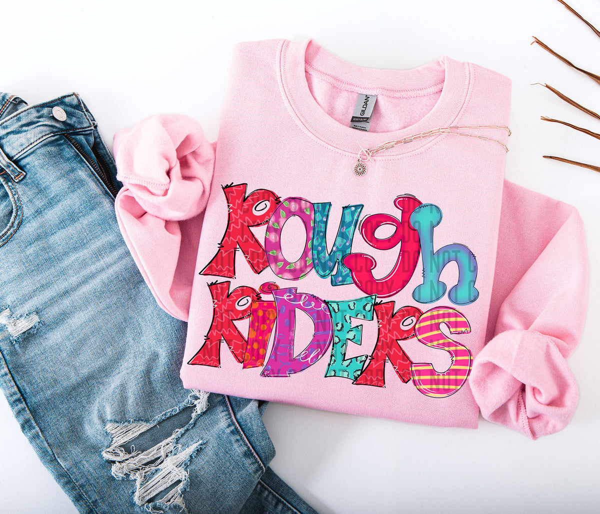 Bright Doodles Rough Riders 71427 DTF transfer