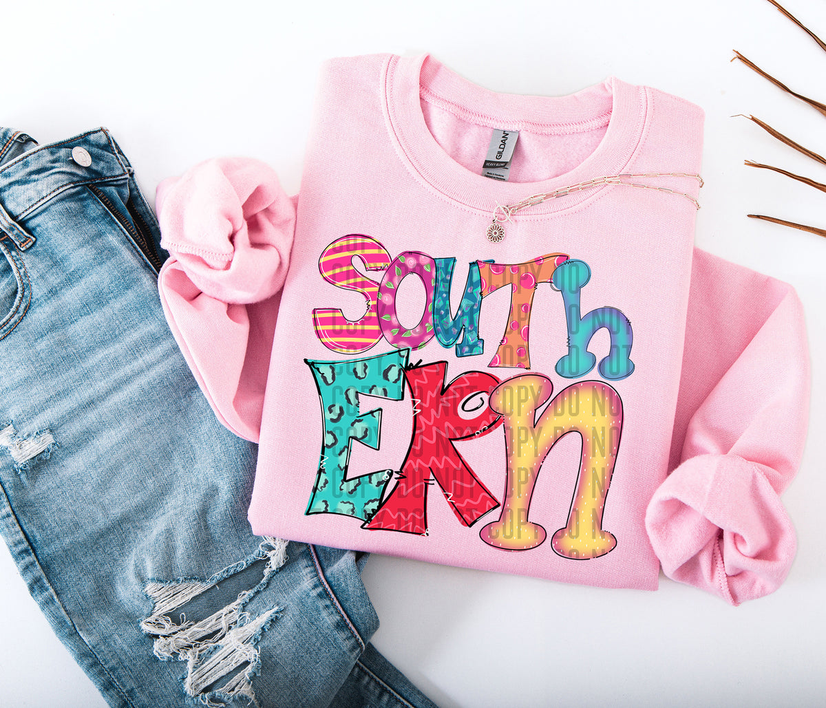 Bright Doodles Southern 71428 DTF transfer