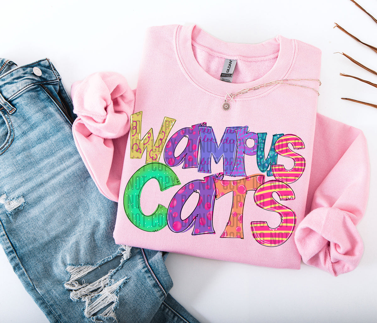 Bright Doodles Wampus Cats 71437 DTF transfer