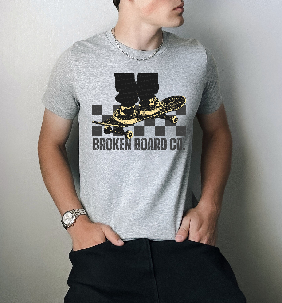 Broken Board Co GRAY 117819 DTF transfer