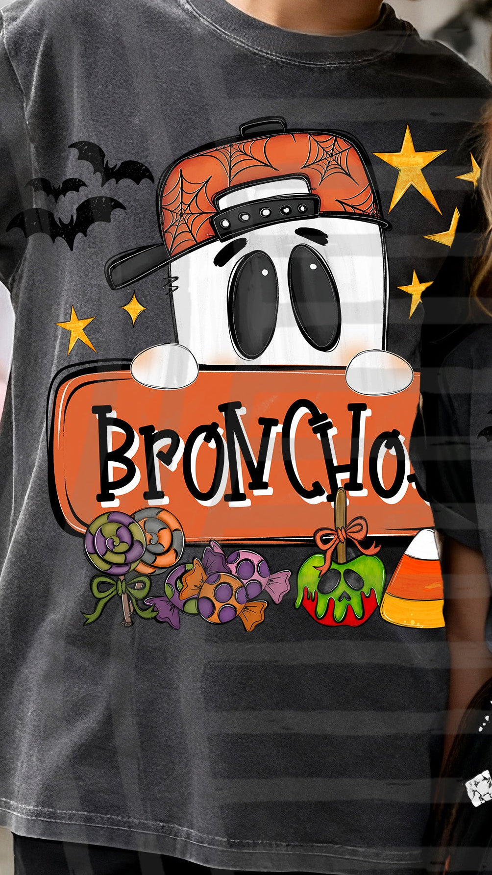 Bronchos -Halloween BOY Ghost with hat (Caplinger) DTF Transfer