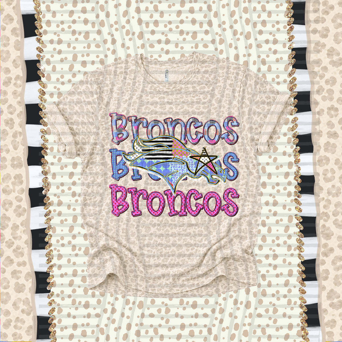 Broncos-Dolly Doodle Print (Caplinger) DTF Transfer