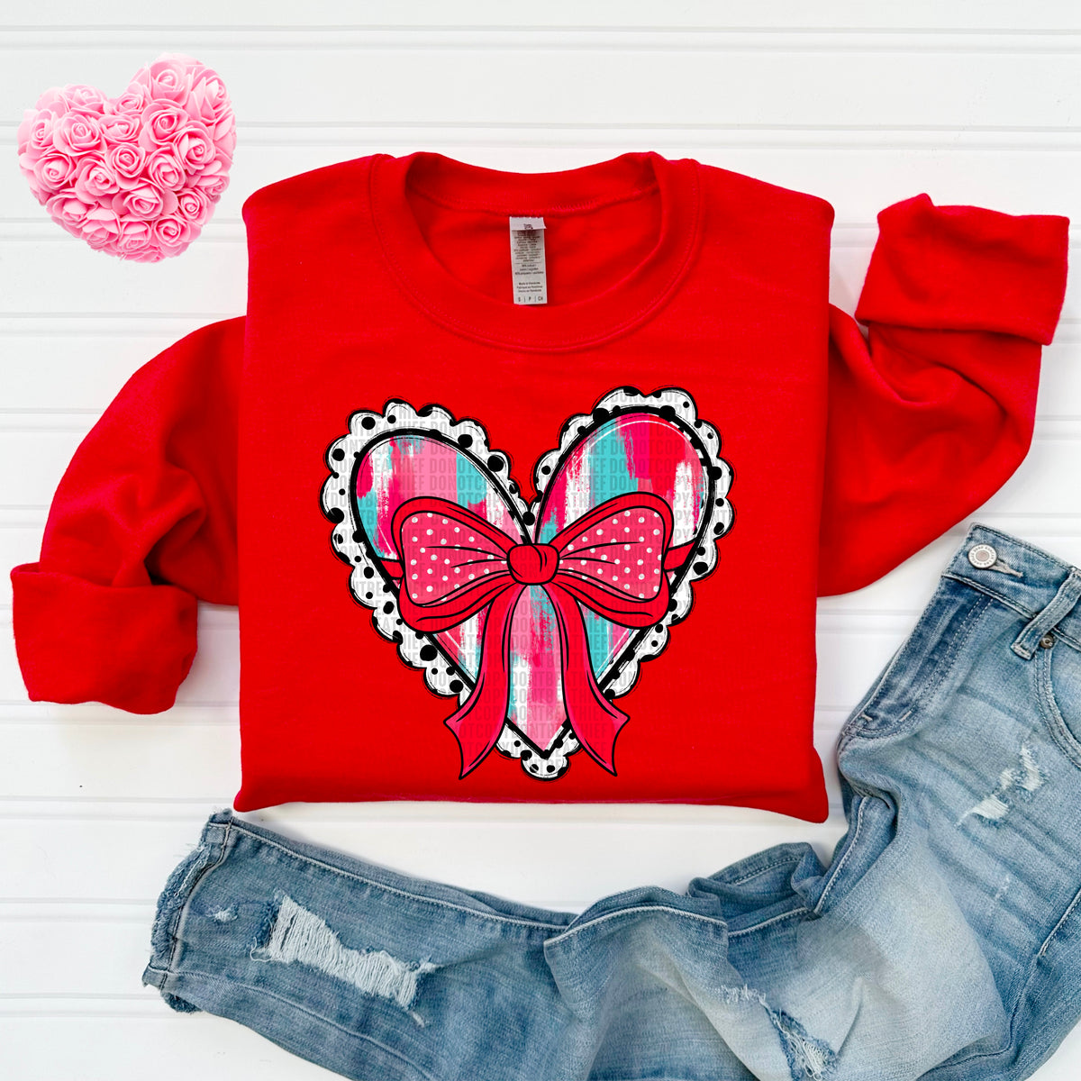 Heart Brushstroke (SDD) 72654 DTF Transfer