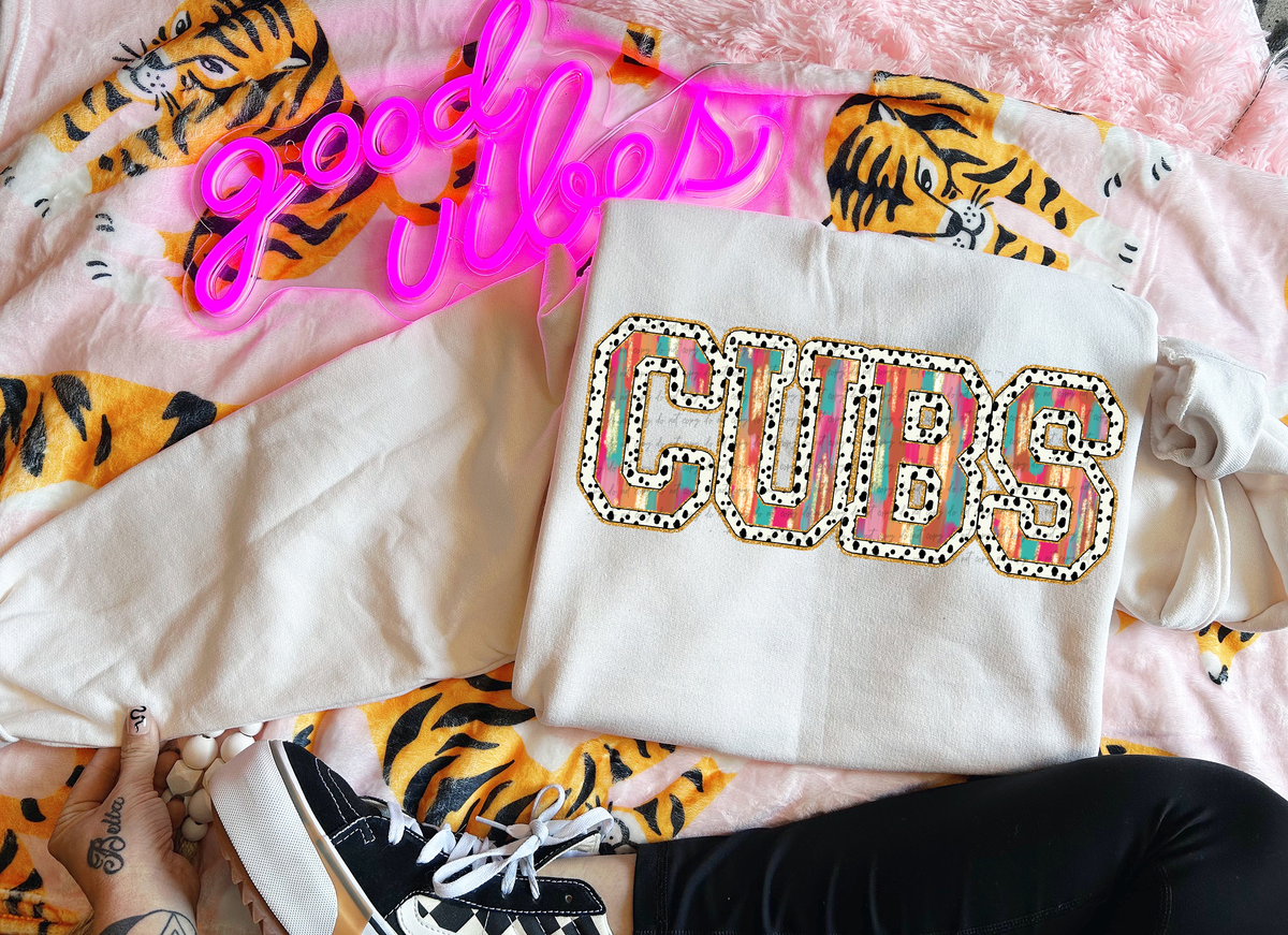 Brushstrokes Dots Cubs 69936 DTF transfer
