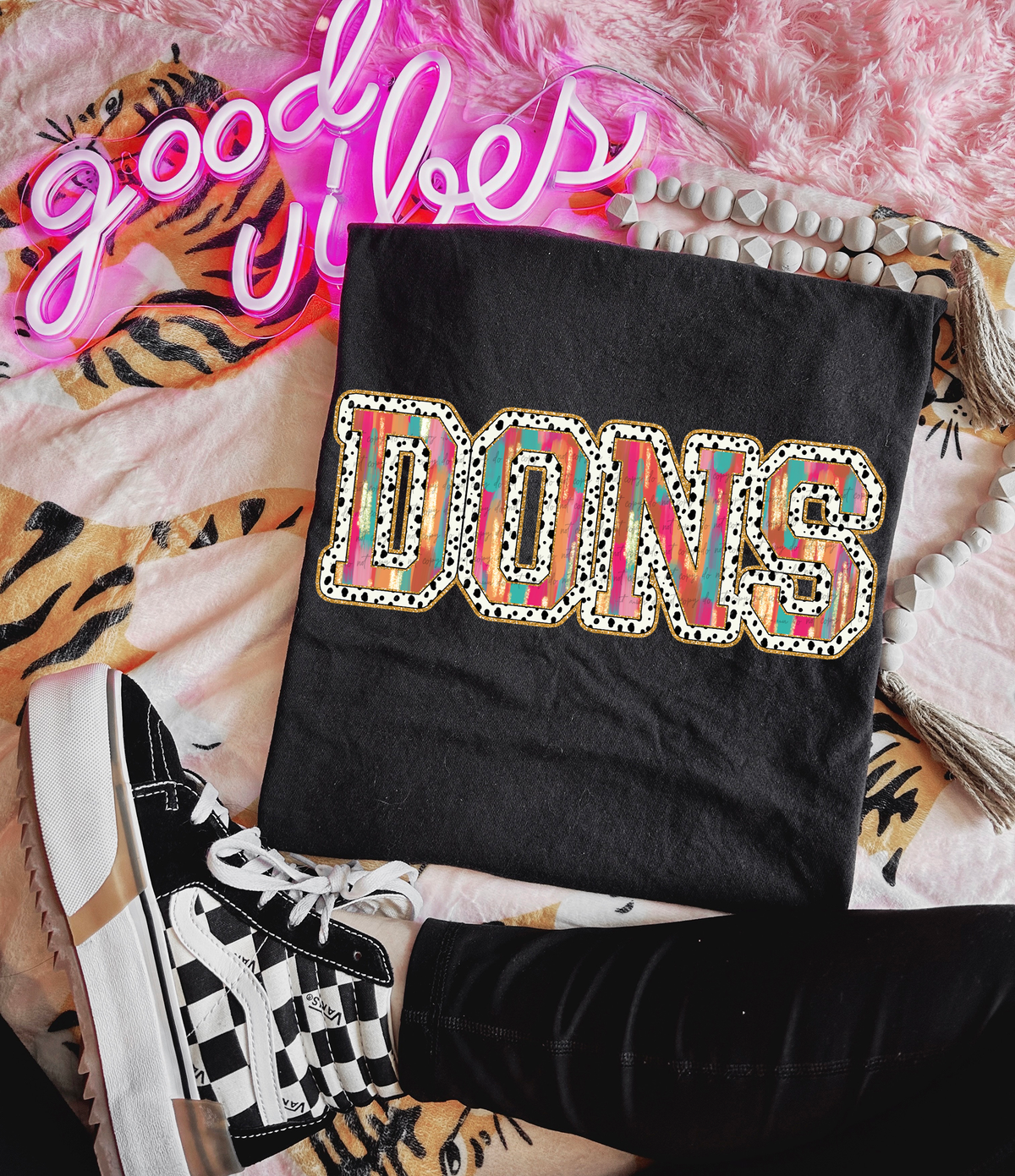 Brushstrokes Dots Dons 69957 DTF transfer