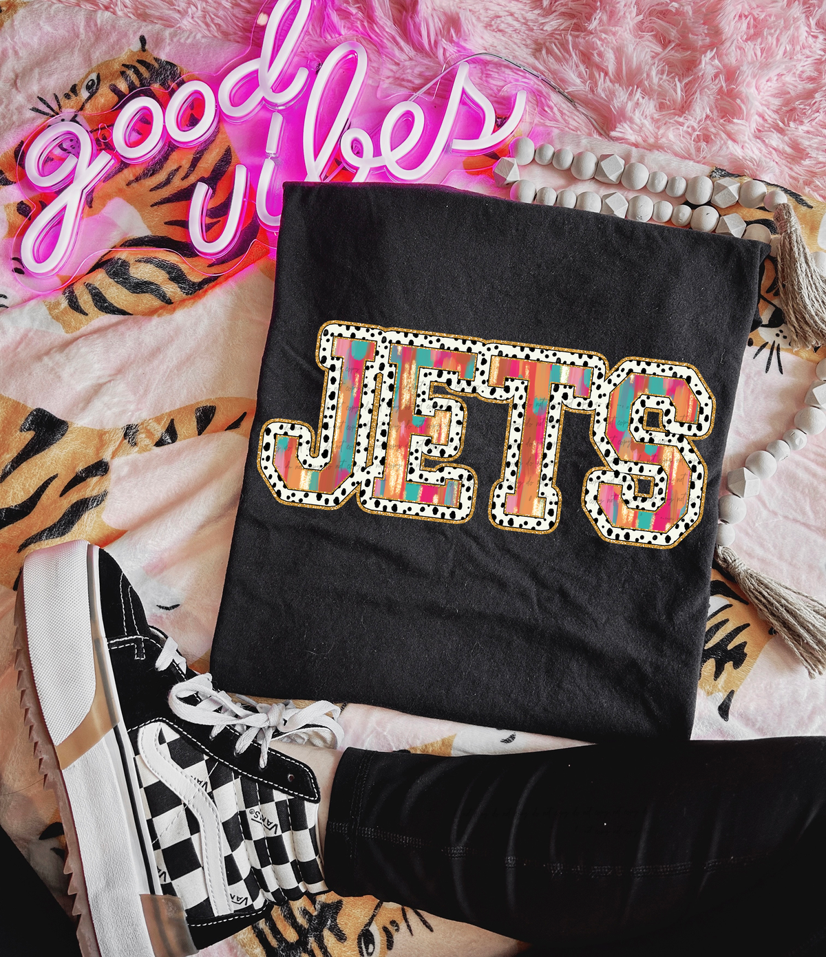 Brushstrokes Dots Jets 71057 DTF transfer