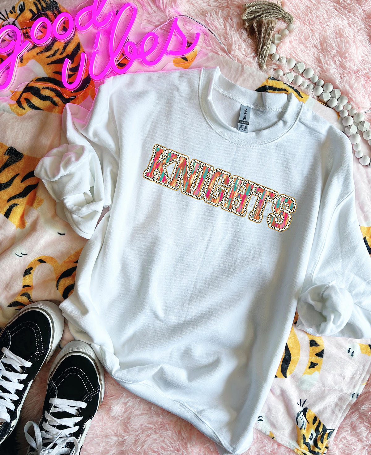 Brushstrokes Dots Knights 71066 DTF transfer