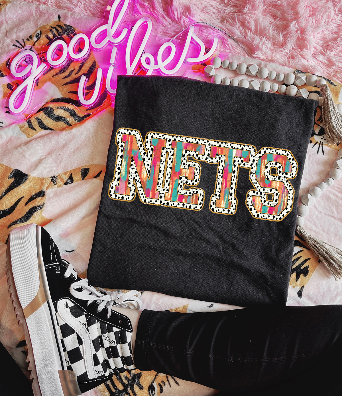 Brushstrokes Dots Nets 71115 DTF transfer