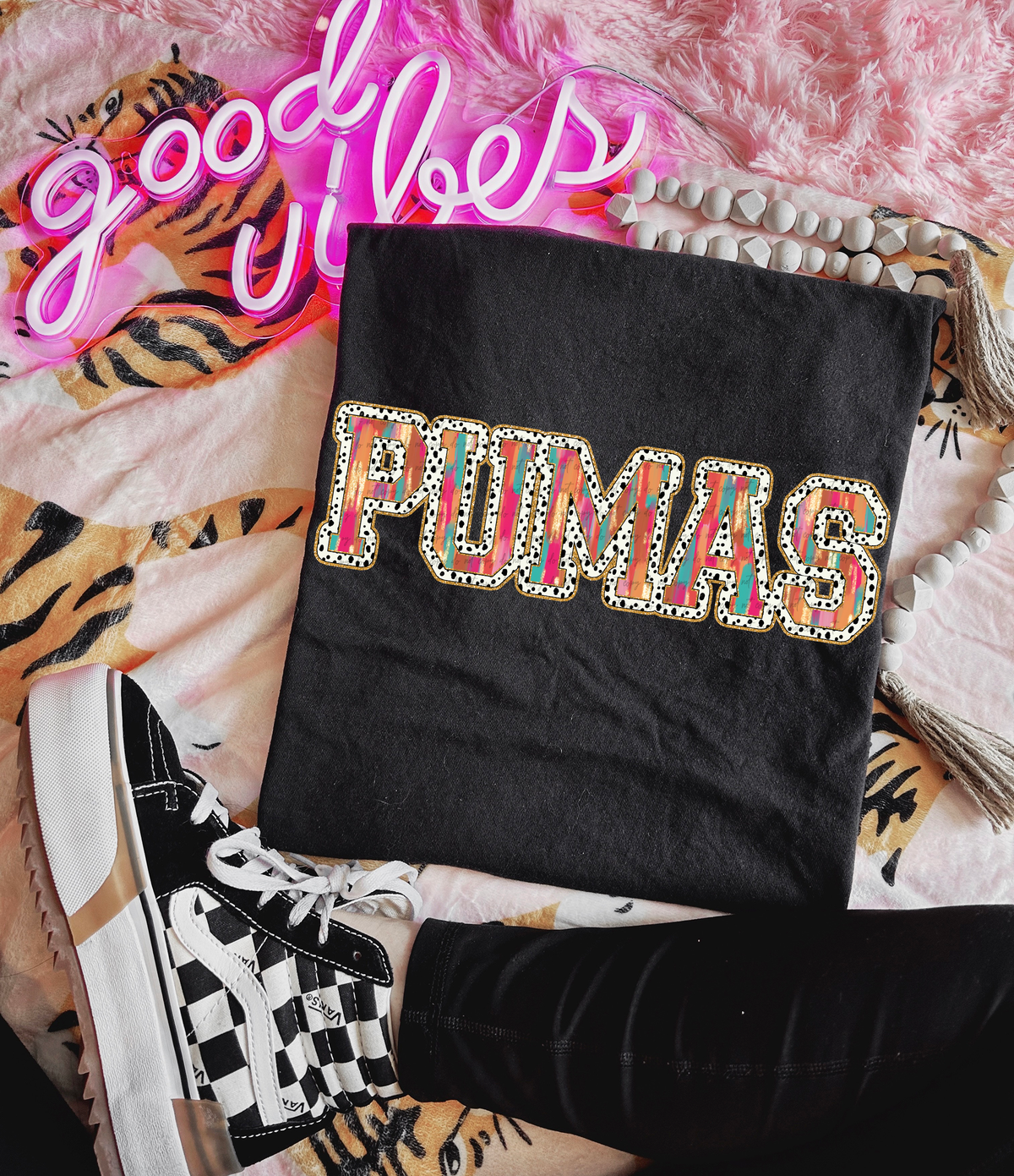 Brushstrokes Dots Pumas 71158 DTF transfer