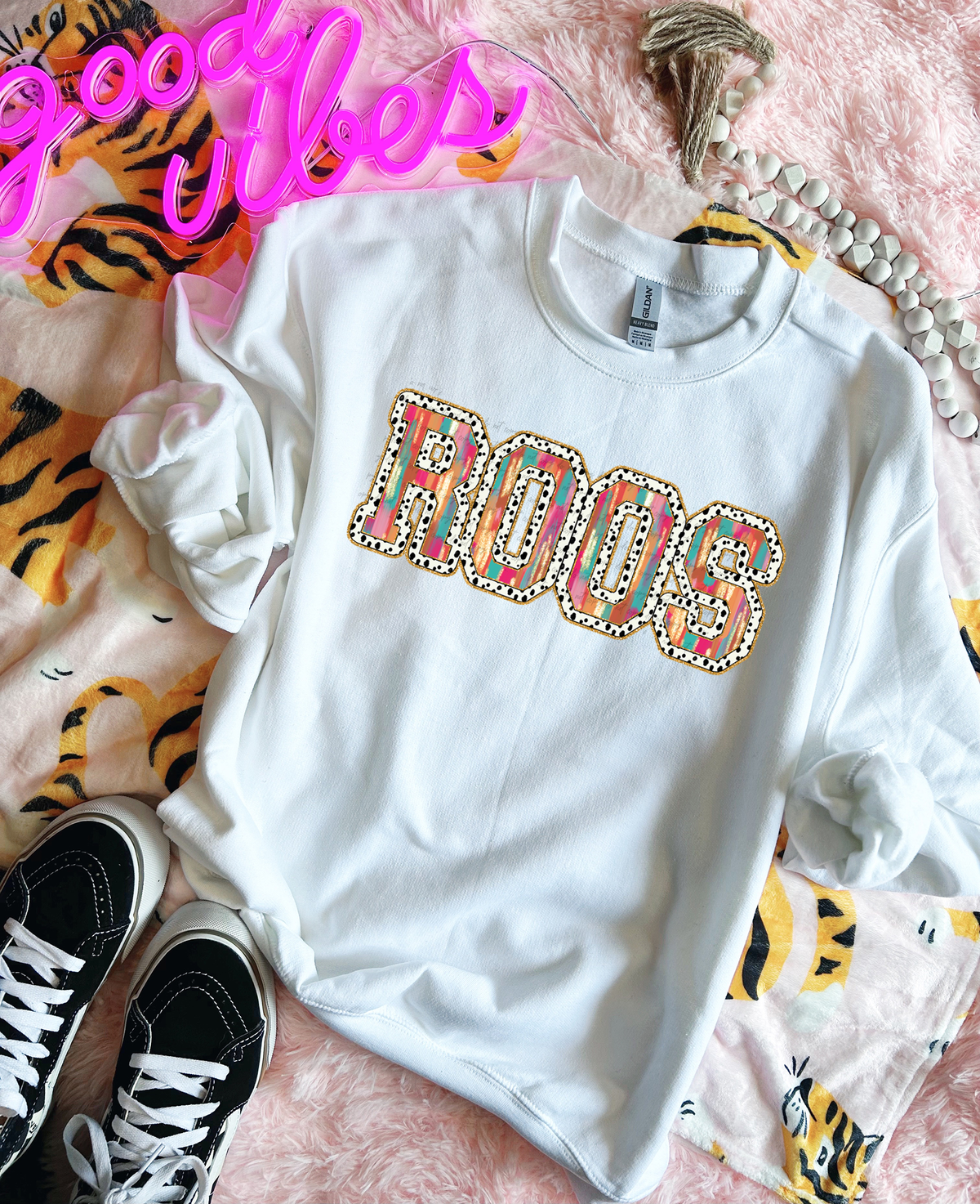 Brushstrokes Dots Roos 71197 DTF transfer