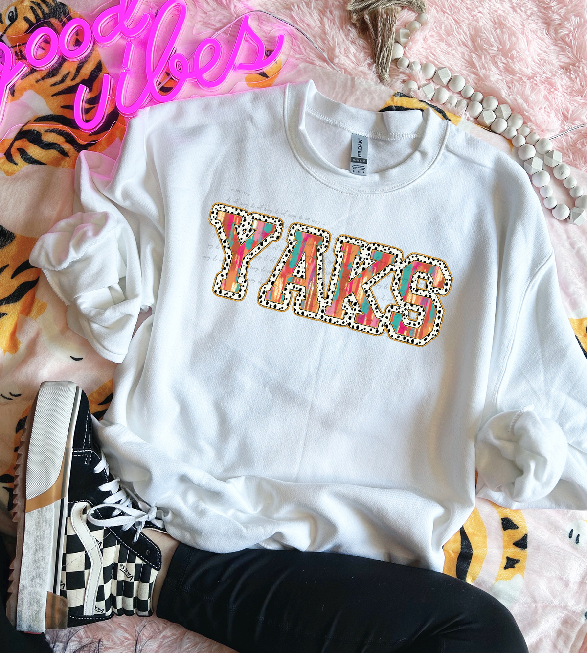 Brushstrokes Dots Yaks 71319 DTF transfer