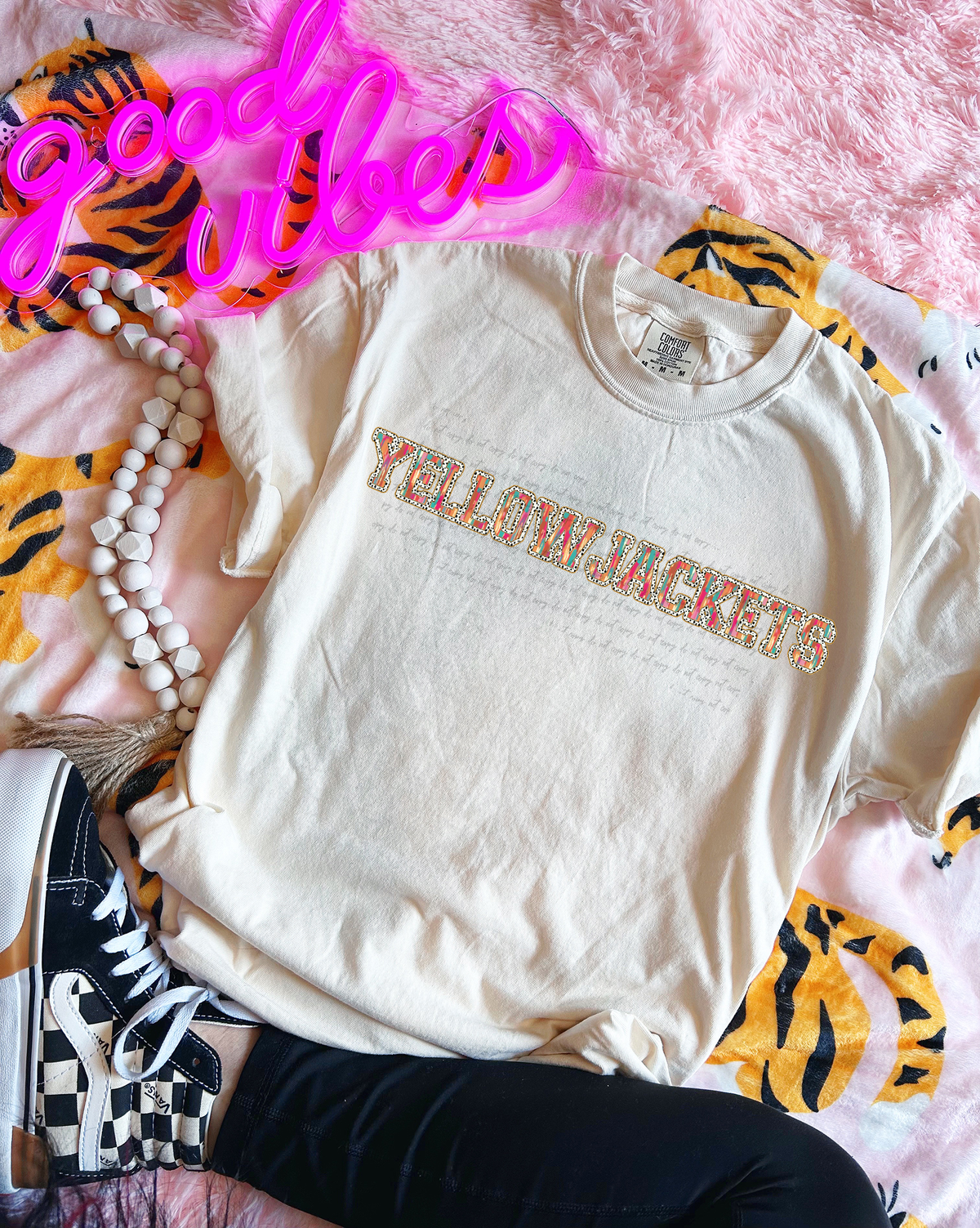 Brushstrokes Dots Yellowjackets 71323 DTF transfer