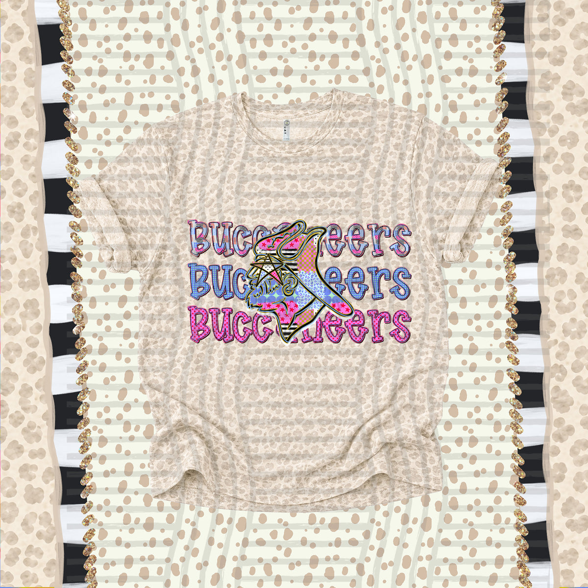 Buccaneers-Dolly Doodle Print (Caplinger) DTF Transfer