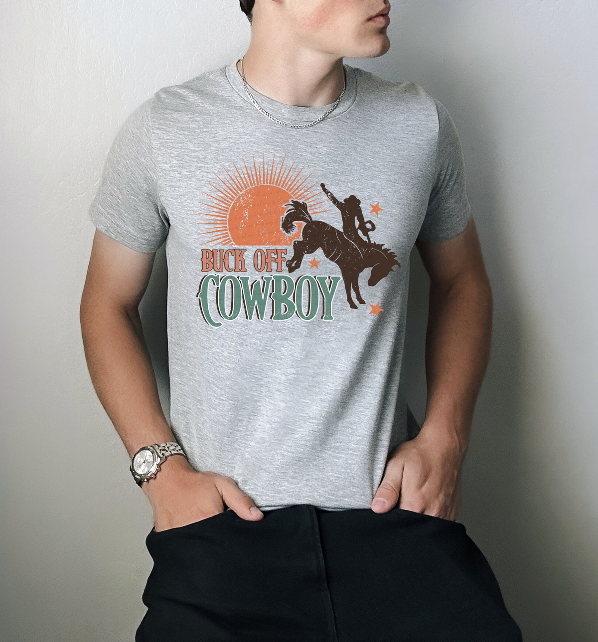 Buck Off Cowboy 117026 DTF Transfer