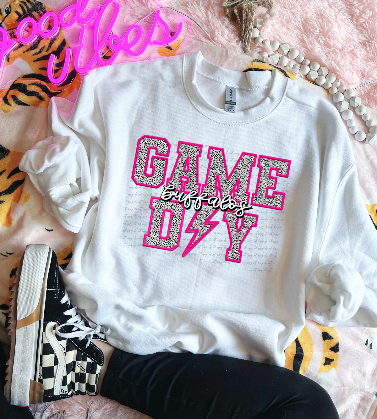 Buffalos Faux Embroider Game Day 46656 DTF transfer