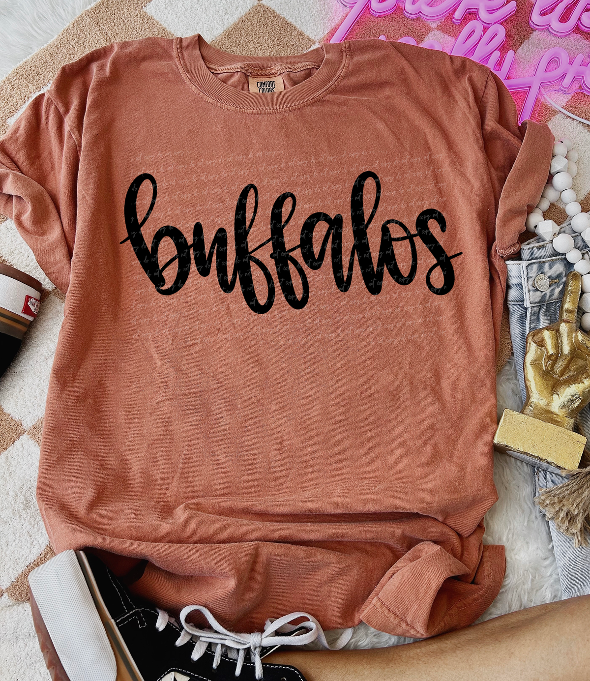 Buffalos Hand Lettered 54025 DTF transfer