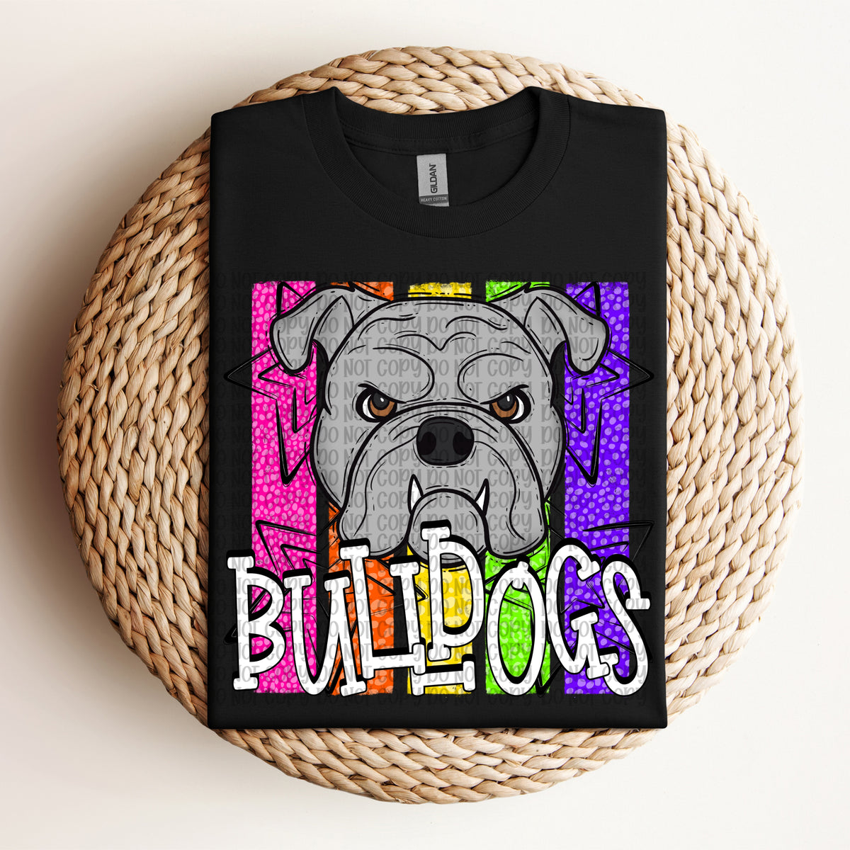 Bulldogs neon stripes (VP) DTF Transfer