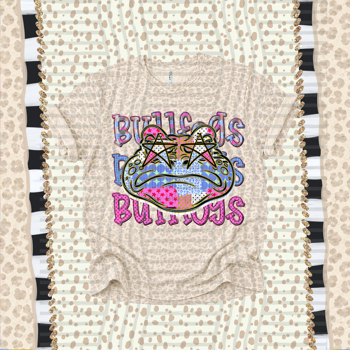 Bullfrogs-Dolly Doodle Print (Caplinger) DTF Transfer