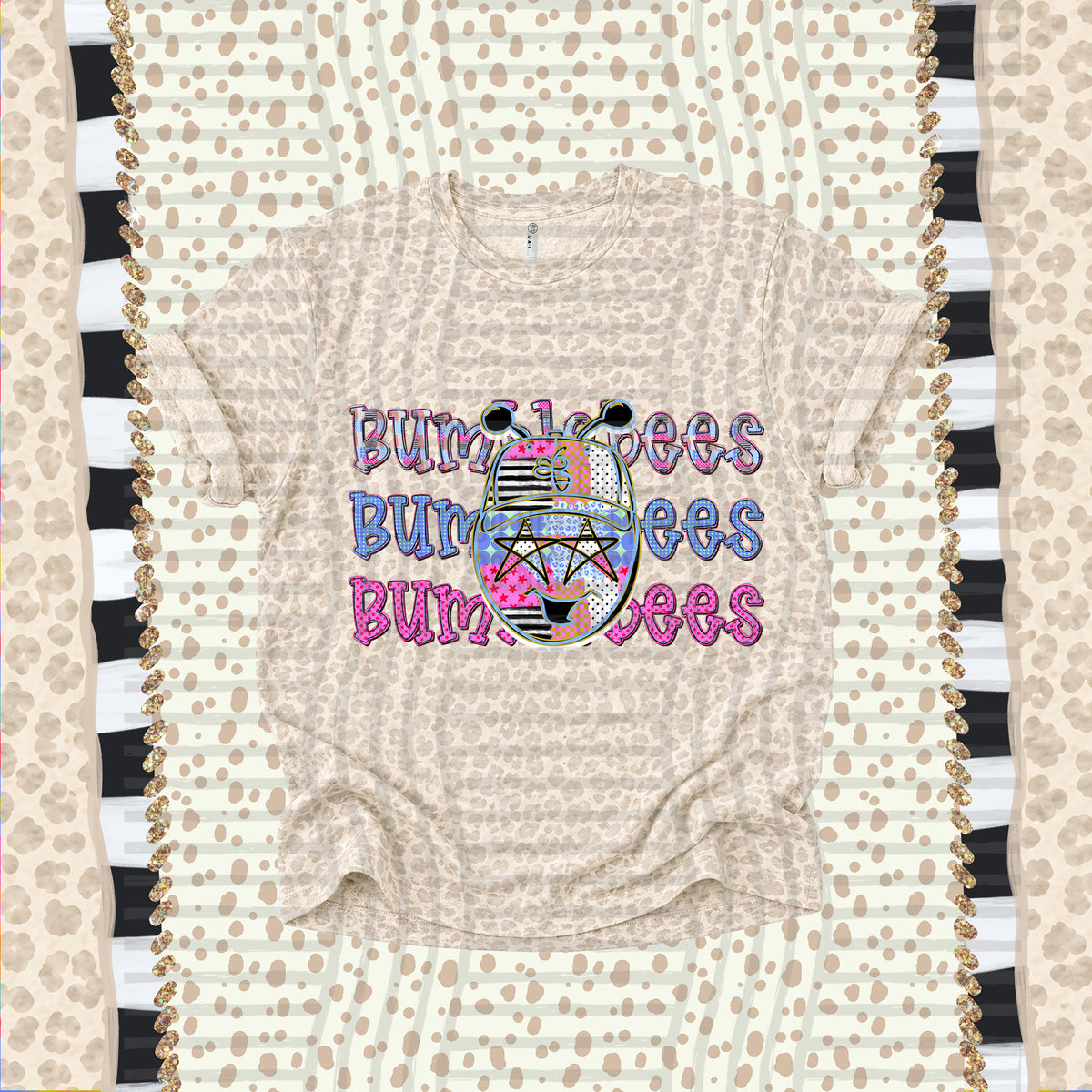 Bumblebees-Dolly Doodle Print (Caplinger) DTF Transfer