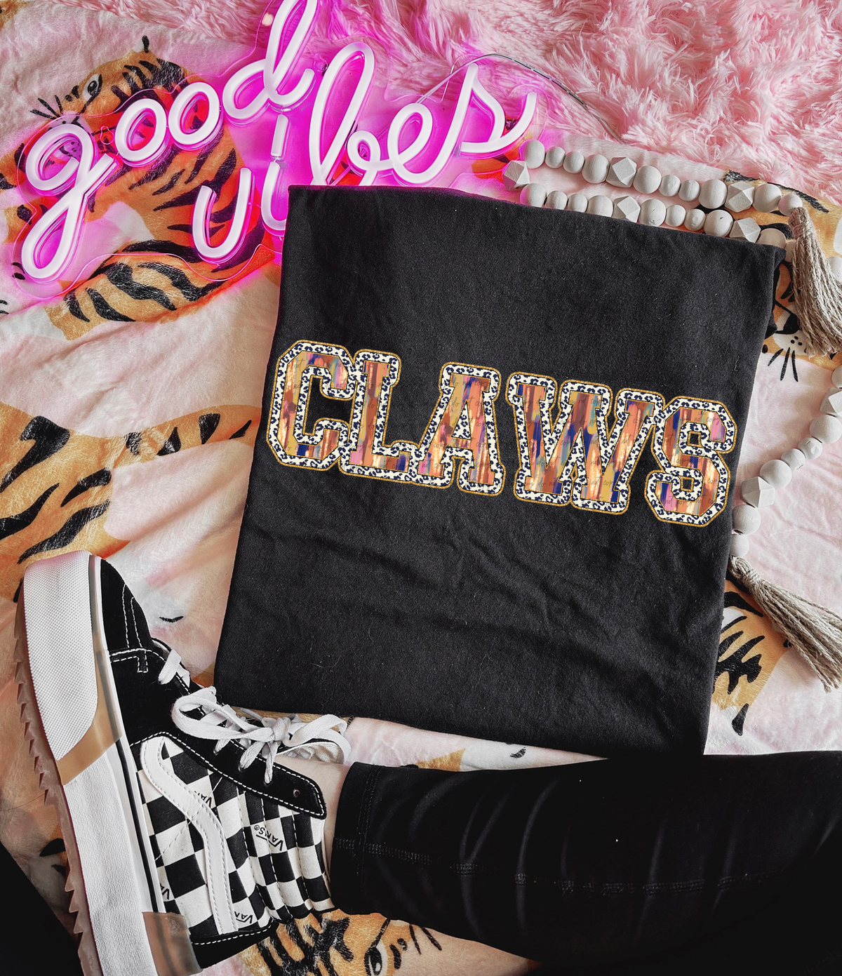 Brushstrokes Leopard Claws 71363 DTF transfer