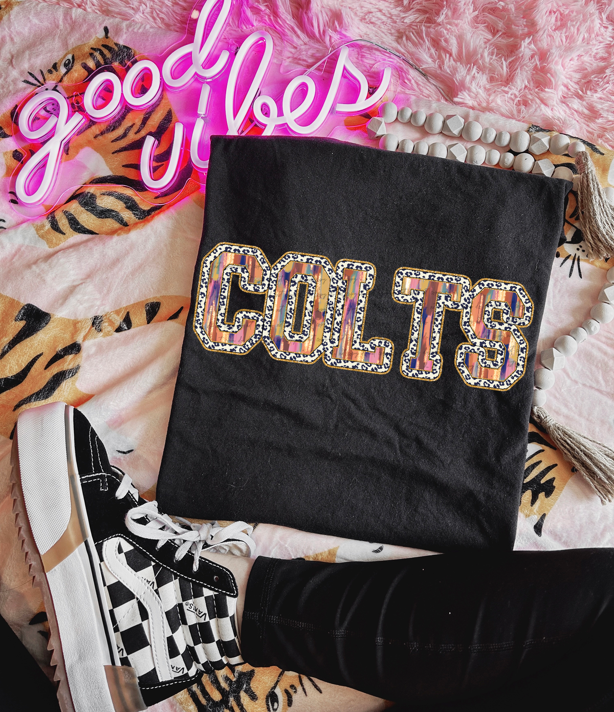 Brushstrokes Leopard Colts 71367 DTF transfer