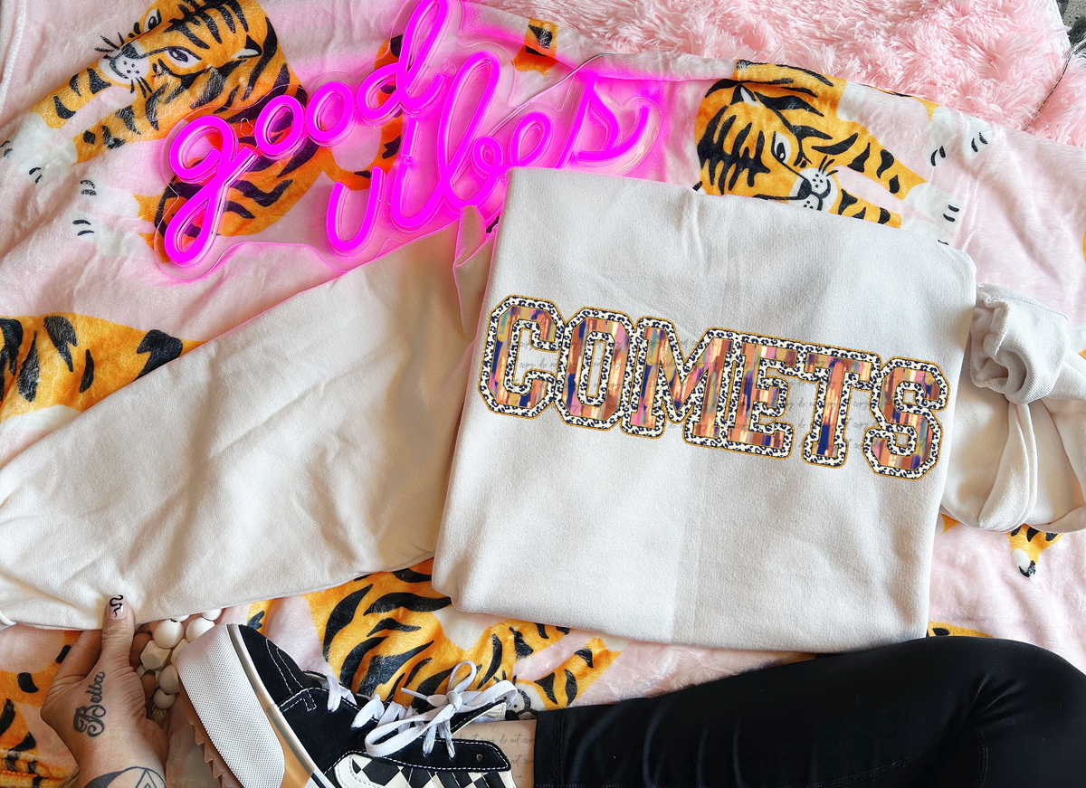 Brushstrokes Leopard Comets 71369 DTF transfer