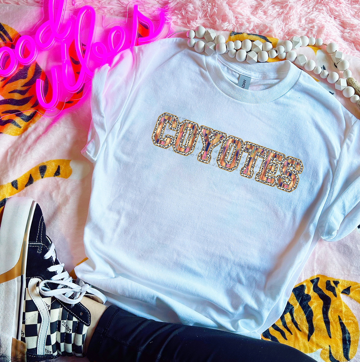 Brushstrokes Leopard Coyotes 71375 DTF transfer